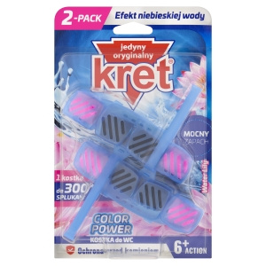 Kret Color Power Water Lily Toilet Cube 2 x 40 g
