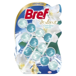 Bref WC DeLuxe Wasch- und Duftanhänger für die Toilettenschüssel Charmanter Jasmin 3 x 50 g