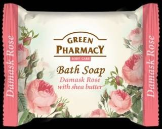 Green Pharmacy Mydło w kostce, róża damasceńska i masło shea 100 g