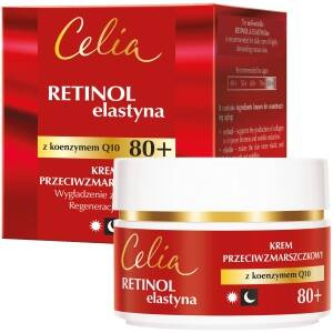 Celia Retinol & Elastyna 80+ przeciwzmarszczkowy krem z koenzymem Q10 50 ml