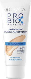 Soraya PROBIO MAKE-UP Prebiotyczny podkład kryjący, 02 naturalny