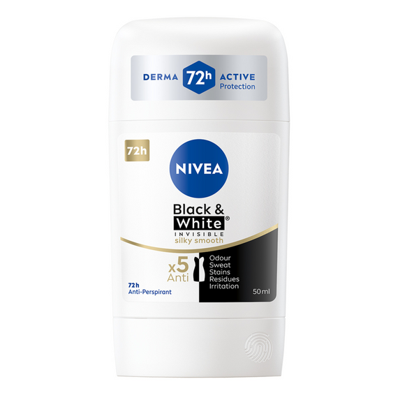 Nivea Black & White Silky Smooth Antitranspirant Stick 50 ml
