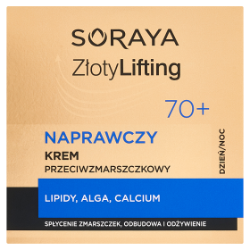 Soraya Złoty Lifting Naprawczy krem przeciwzmarszczkowy dzień noc 70+ 50 ml