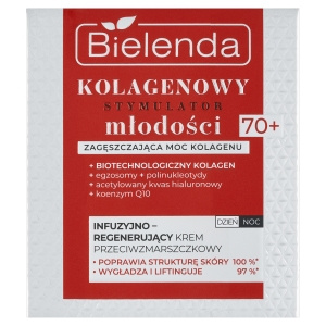 Bielenda Kolagenowy stymulator młodości 70+ Infuzyjno-regenerujący krem przeciwzmarszczkowy 50 ml