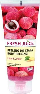 Żel peelingujący do ciała z ekstraktem z liczi i olejkiem imbirowym Fresh Juice 200 ml