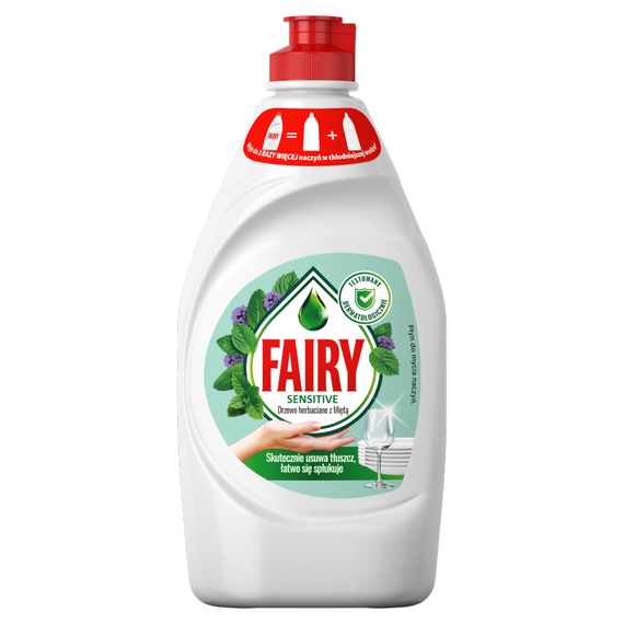 Fairy Skóra wrażliwa Tea Tree & Mint Płyn do mycia naczyń, delikatny dla skóry 450 ML