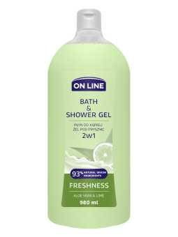 On Line Żel i Płyn do kąpieli 2w1 Freshness 980ml