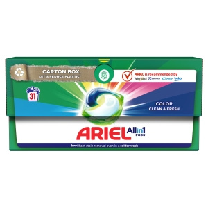 Ariel All in 1 Pods Color – Kapsułki do prania tkanin kolorowych 31 szt.
