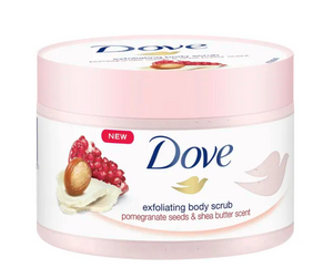 DOVE Exfoliating Body Scrub Granat & Shea Butter 225 ml - peeling do ciała