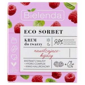 Bielenda Eco Sorbet Feuchtigkeitsspendende und beruhigende Gesichtscreme 50 ml