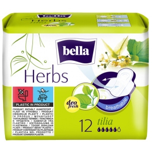Bella Herbs Tilia Normal Sanitary napkins 12 pieces