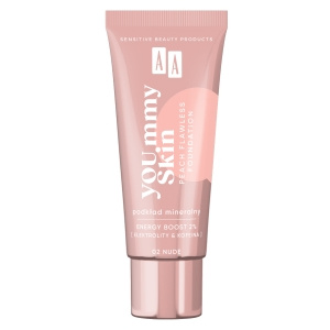 AA YOU.mmy Skin Peach Flawless Foundation Mineralgrundierung 02 Nude 30 ml