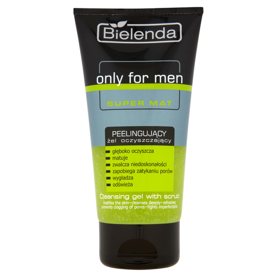 Bielenda Only For Men Super Mat Peeling Reinigungsgel 150 g