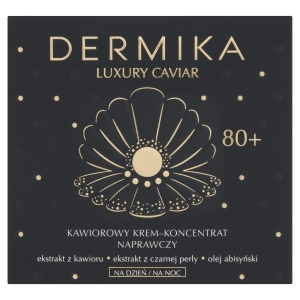 Dermika Luxury Caviar Kawiorowy krem-koncentrat naprawczy 80+ na dzień i na noc 50 ml