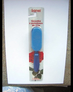 Szczotka RÓŻA z pumeksem do stóp SANEL