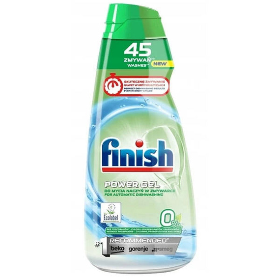 Finish Power Gel 0 % Żel do mycia naczyń w zmywarce 900 ml