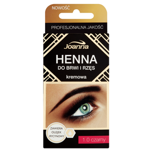 Joanna Henna für Augenbrauen und Wimpern Creme 1,0 schwarz