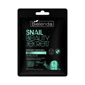 BIELENDA SNAIL BEAUTY SECRET MASKA DO TWARZY W PŁACIE REGENERUJĄCA