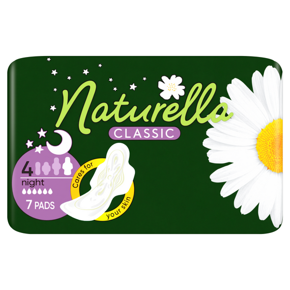 Naturella Classic Night Camomile Pads with wings x7