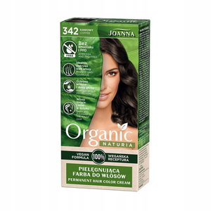 Joanna Naturia Organic Pielęgnująca farba do włosów kawowy 342