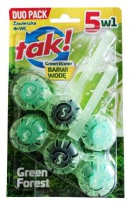 KULKI DO WC 3D GREEN WATER 40GX2 GREEN FOREST