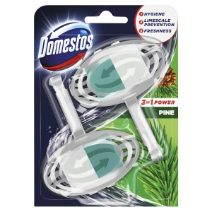 Domestos 3in1 Power Pine Toilet Block 2 x 35 g