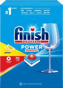 Finish Power Essential Lemon Dishwasher Detergent Tablets 910g (70 pcs)