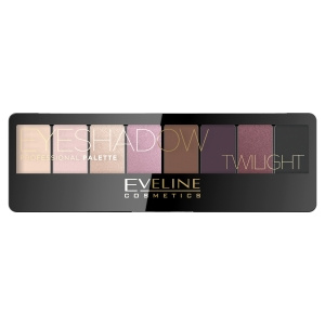 Eveline Cosmetics Professional Eyeshadow Palette Paleta 8 cieni do powiek, Twilight