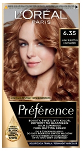 L'Oréal Paris Préférence Hair Dye Light Amber 6.35 Havana