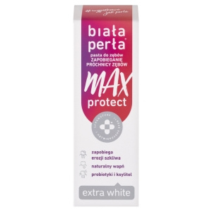 Biała Perła Max Protect Pasta do zębów zapobieganie próchnicy zębów 75 ml