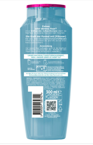 L'Oreal Paris Elseve Fibralogy Szampon regenerujący 300 ml z Niemiec