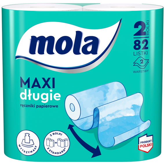 Mola Maxi long Paper towels 2 rolls