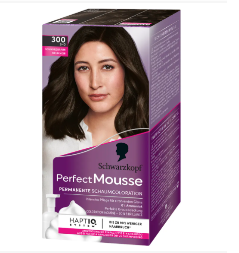 Schwarzkopf Perfect Mousse Farba pianka do włosów 300 czarno-brązowy