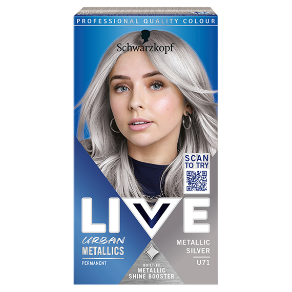 Live Intense Color Urban Metallics U71 Metallic Silver Haarfärbemittel