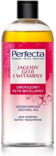 Perfecta Jagody Goji i witaminy dwufazowy płyn micelarny do demakijażu 400 ml