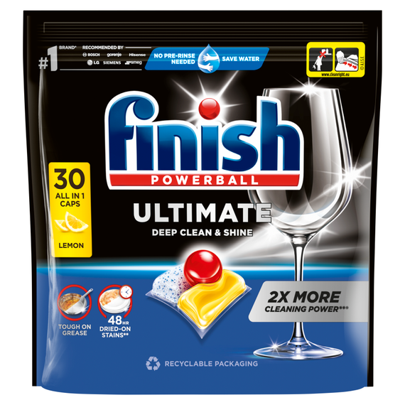Finish Ultimate Lemon Dishwasher Capsules 387 g (30 pcs)