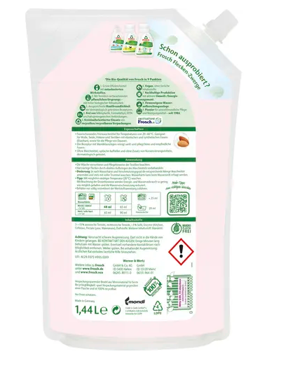 Frosch Płyn Do Prania wełna i jedwab 1.44 L 30 prań