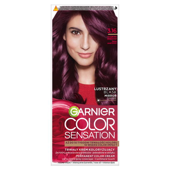 Garnier Color Sensation Trwały krem koloryzujący 3.16 głęboki ametyst