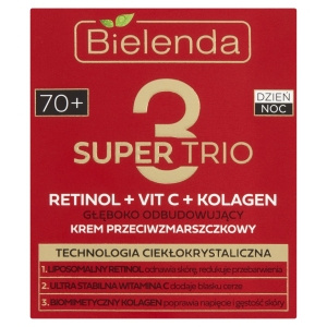 Bielenda Super Trio 70+ Głęboko odbudowujący  krem przeciwzmarszczkowy dzień noc 50 ml