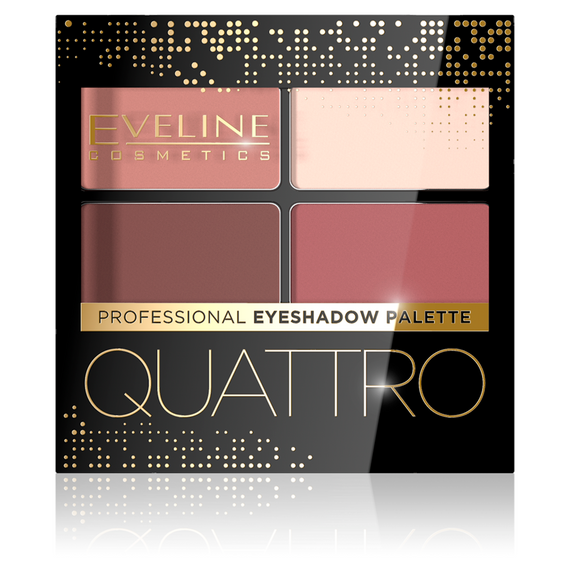 Eveline Cosmetics Quattro Palette mit 4 Lidschatten, Nr. 04