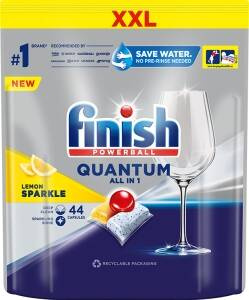 Finish, Quantum All in 1 Zitronen-Spülmittelkapseln, 44 Stück