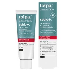 tołpa dermo face sebio+. korygujący niedoskonałości CICA-KREM, LEKKI, NOC, 40 ml