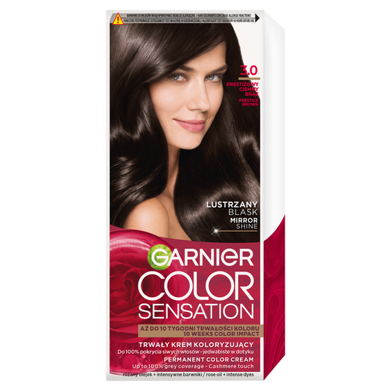 Garnier Color Sensation Permanent Coloring Cream 3.0 Prestige Dark Brown