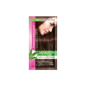 Szamponetka Marion saszetka szampon koloryzujący Czekoladowy Brąz 63