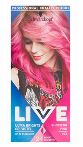 Schwarzkopf Live Ultra Brights or Pastel Hair Dye Shocking Pink 093