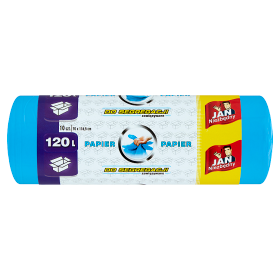 Jan Niezbędny Worki do segregacji papier 120 l 10 sztuk
