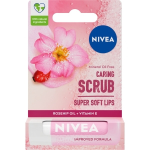 Nivea Caring Lip Scrub Wild Rose 5.5 ml