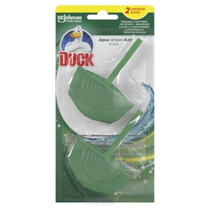 Duck Aqua Green 4in1 Pine Double Toilet Hanger 72g (2 x 36g)