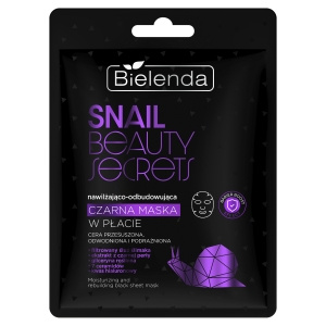BIELENDA SNAIL BEAUTY SECRET MASKA DO TWARZY W PŁACIE NAWILŻAJĄCA 1 SZTUKA