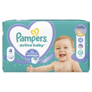 Pampers Active Baby Rozmiar 4, 46 pieluszek, 9-14 kg